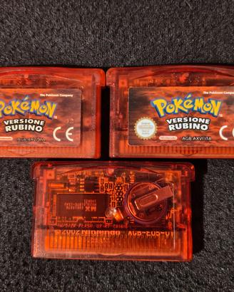 Pokemon Rubino Nintendo Game boy Advance gba