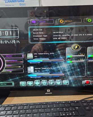 Pc All in One Olivetti i5 Ram 4Gb ssd 256Gb 22”