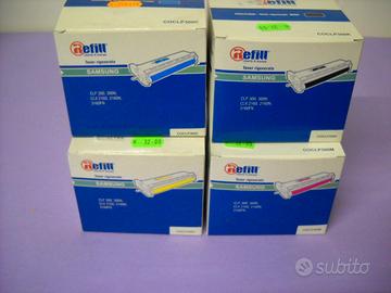 Kit 4 pezzi Toner Samsung CLP 300 nero ciano magen