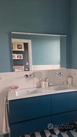 Specchio per bagno rettangolare con luce