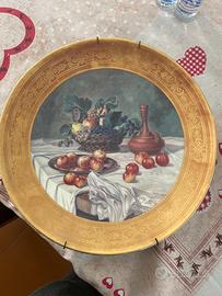 Piatto Bavaria Incisione oro