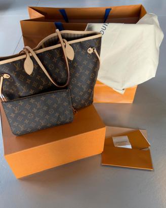 Borsa Louis Vuitton Neverfull MM originale