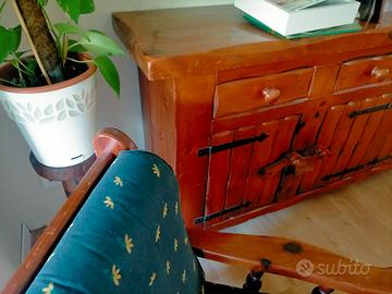 credenza legno massello
