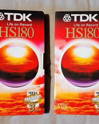 VHS Vergini TDK nuove ma non sigillate