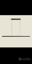 Lampada a sospensione lineare a led nera