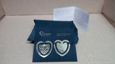 Cuori stilizzati placcati in oro 24kt