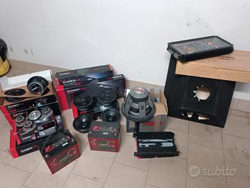 materiale car audio gladiator alpine ct sound 