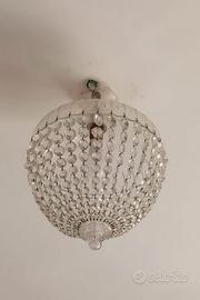 Lampadario in cristallo vintage anni ‘50
