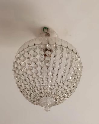 Lampadario in cristallo vintage anni ‘50
