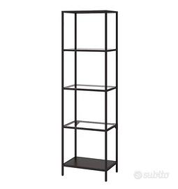 scaffale + tavolino ferro e vetro montati