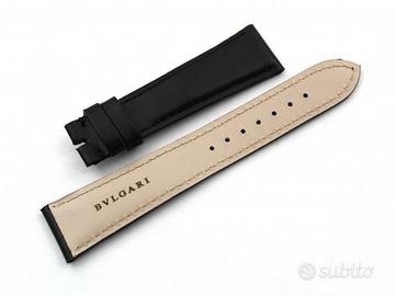 Cinturino Bvlgari Vera Pelle Nero Opaco 20mm