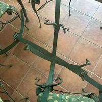 Tavolo artigianale in ferro battuto