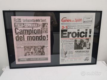 Cornice giornali Italia Campione 1982