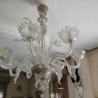 Lampadario di Murano a 8 bracci