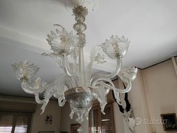 Lampadario di Murano a 8 bracci