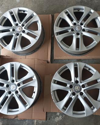 4 Cerchi Lega 17 Originali Mercedes Classe C W204