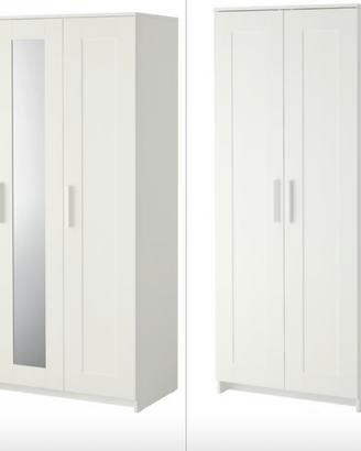 Armadi Ikea Brimnes a 3+2 ante, colore bianco