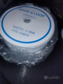 VELCRO BIANCO, NASTRO A STRAPPO DA CUCITO