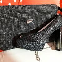 Scarpe donna decoltè nera MISS Sixty n.39+Borsa EC