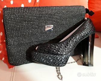 Scarpe donna decoltè nera MISS Sixty n.39+Borsa EC