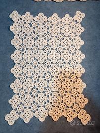 copri tavolo artigianale 60 vintage uncinetto 