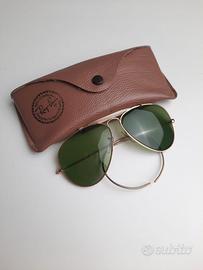 Occhiali Ray-Ban USA Outdoorsman 58mm RB3 anni '60