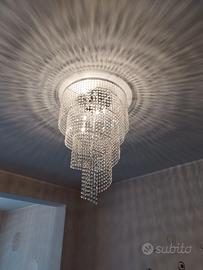Lampadari moderni a spirale in Cristallo