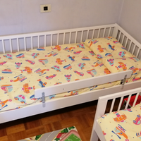 Lettino in legno artigianale su misura + materasso