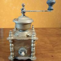 Macina Caffè Macinino Antico Vintage Ottone Dorato