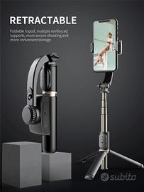 Selfie Stick Treppiede Stabilizzatore Gimbal Bluet