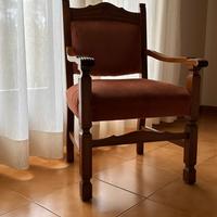 Due Poltrone in noce modernariato anni 60/70