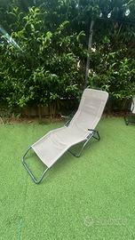 Lettino prendisole pieghevole da giardino