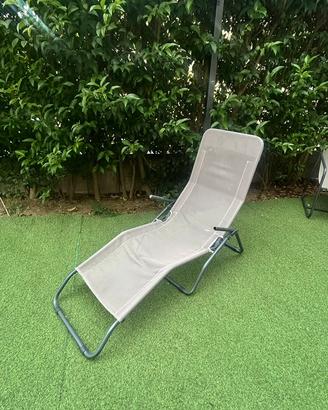 Lettino prendisole pieghevole da giardino