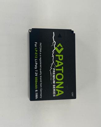 Patona Premium Series Batteria LP-E12 7.2V 850mAh