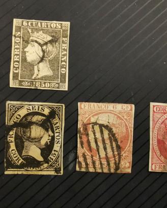 antichi francobolli della Spagna