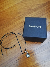 Ciondolo coccinella in argento e zirconi Stroili