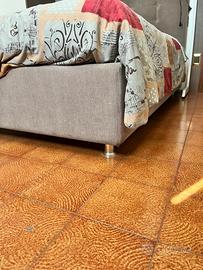 Letto contenitore + materasso una piazza e mezza