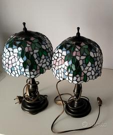 Coppia di lampade da comodino liberty