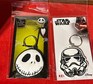 lotto 2 portachiavi star wars nightmare before chr