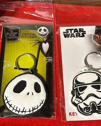 lotto 2 portachiavi star wars nightmare before chr