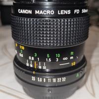 Canon FD new 50 mm. 3.5 Macro come nuovo