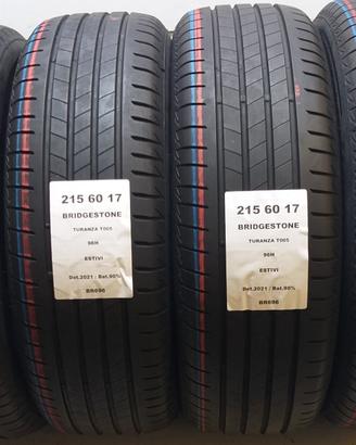 4 GOMME 215 60 17 BRIDGESTONE BR696