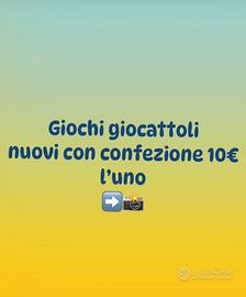 Giochi giocattoli nuovi