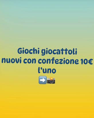 Giochi giocattoli nuovi
