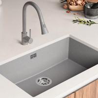 Lavello cucina sottotop granito grigio Primagran