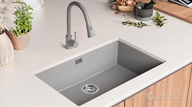 Lavello cucina sottotop granito grigio Primagran