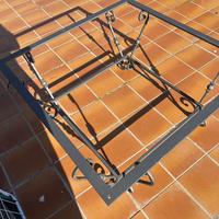Base tavolino salotto in ferro battuto 100x100