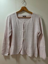 Cardigan rosa cipria
