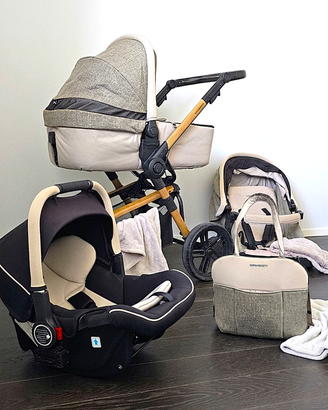 Trio Foppapedretti iWood telaio + 3 pezzi + borsa