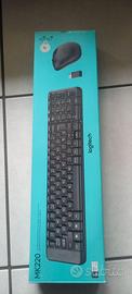 Tastiera wireless logitech mk220+ mouse  nuovi.